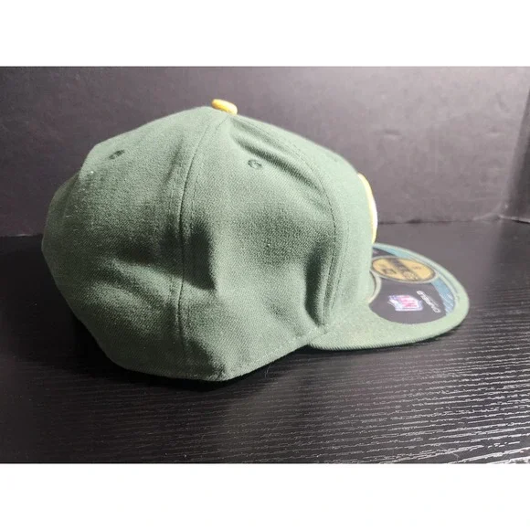 New Era Green Bay Packers NFL 59FIFTY Fitted Hat Size 8 - Picture 2 of 7